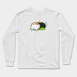 Chubby Cat Futomaki Sushi Long Sleeve T-Shirt